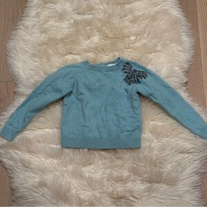 Jacadi Blue Sweater with Beaded Detail Sz 4